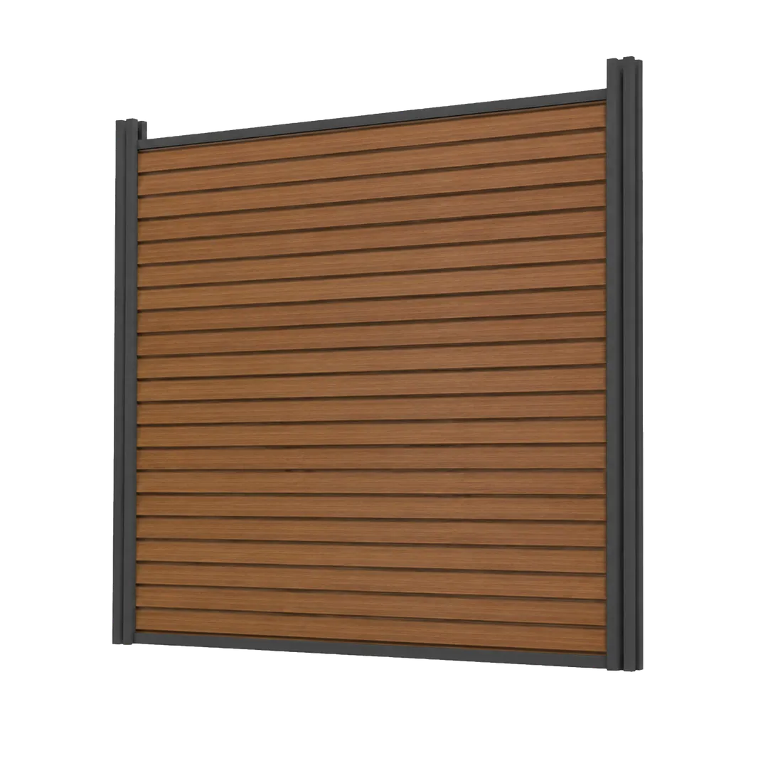 Prestige Smooth Shield Fence Set — Royal Teak