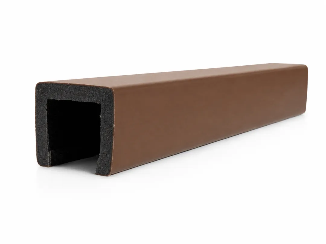 Terra Composite Fence Rail — Natural Teak