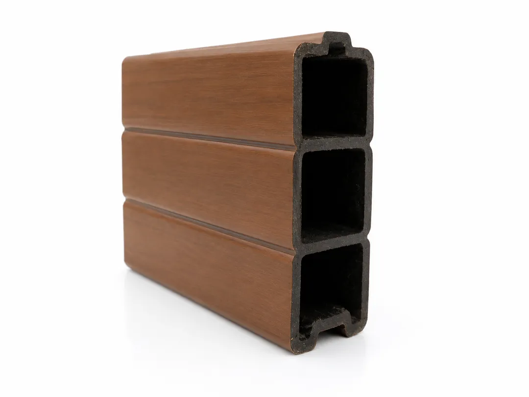 Terra Composite Quiet Edge Fence Board — Natural Teak